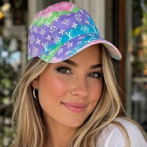 Women's Pastel Tie Dye designer Fashion Hat